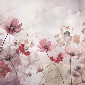 Dusty Pink Wilds |  Botanical Wildflower Art Print |  Paper and Size Options