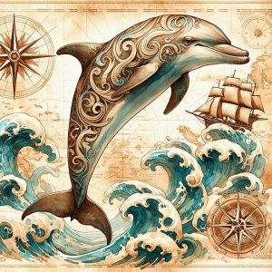 Dell the Traveling Dolphin |  Voyage of the Dolphin |  Paper and Size Options