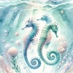 Serenade of the Sea Horses |  Enchanted Seahorse Dance |  Paper and Size Options