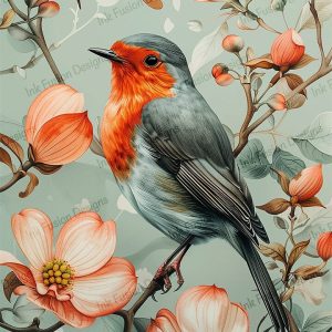 Blossoms and Birdsong |  Symphony of Dogwood Flowers |  Paper and Size Options
