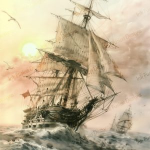 Seafarer's Challenge |  High Seas Adventure |  Paper and Size Options