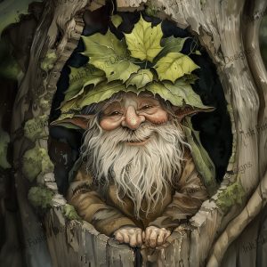 Pappy the Forest Gnome |  Whimsical Gnome |  Paper and Size Options
