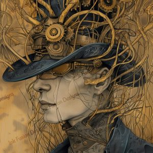 Aiden Steampunk Seer of Dreams |  Steampunk Print |  Multiple Paper and Size Options Available