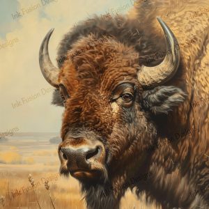 Majestic Bison |  Rustic Wilderness of the Prairie |  Paper and Size Options