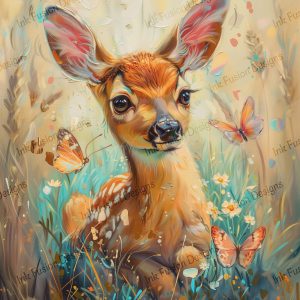 Cleo the Fawn Whimsical Woodland Fawn