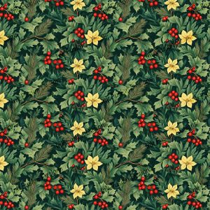Holly Magic |  Elegant Holiday Paper |  Multiple Paper and Size Options Available