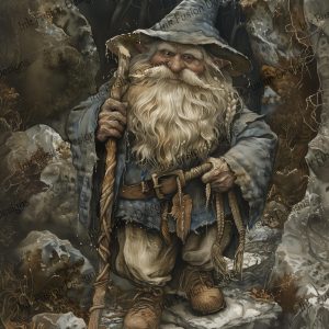 Bilfur Mossroot |  Mystical Gnome Poster |  Multiple Paper and Size Options Available