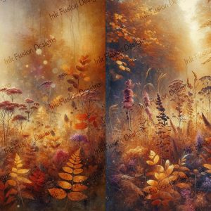 Spiced Chai 2 images 1 sheet|  Golden Glow of Autumn Foliage |  Multiple Paper and Size Options