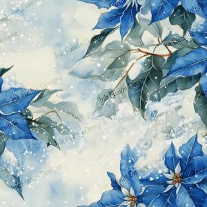 Elsa's Frosted Garden Blooms |  Striking Blue Poinsettias |  