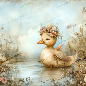 Buttercup |  Whimsical Duckling Print |  