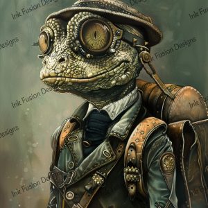 Finnicus Hopsprocket |  Charming Steampunk Frog |  