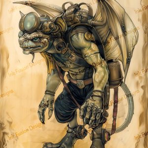 Balthus Gritweld |  Steampunk Cave-explorer Gargoyl |  