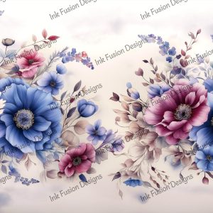 Elegance in Bloom |  A Visual Floral Fireworks Print |  