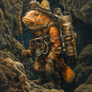 Sammy the Carp |  Deep Sea Sentinel Steampunk Fish |  